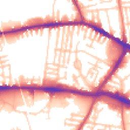 Daytime road noise heatmap for L13 2AJ
