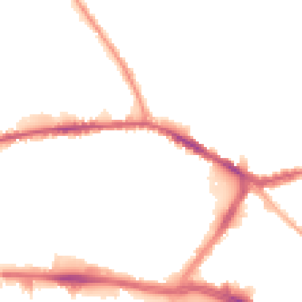 Night-time road noise heatmap for L13 2DU
