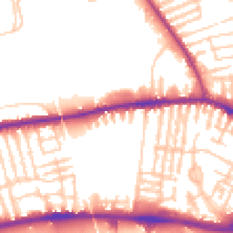 Daytime road noise heatmap for L13 3AZ