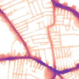 Daytime road noise heatmap for L13 3BR