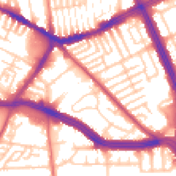 Daytime road noise heatmap for L13 4AT