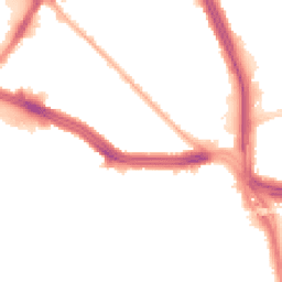 Night-time road noise heatmap for L13 4BP