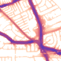 Daytime road noise heatmap for L13 4DD