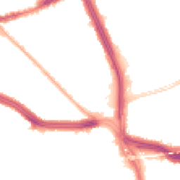 Night-time road noise heatmap for L13 4DD