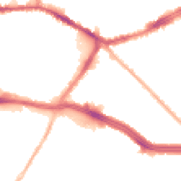 Night-time road noise heatmap for L13 5TF