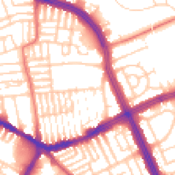 Daytime road noise heatmap for L13 5TS