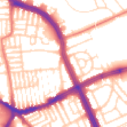Daytime road noise heatmap for L13 5TT