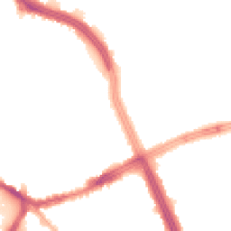 Night-time road noise heatmap for L13 5TT