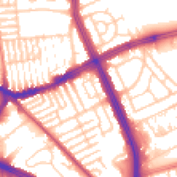 Daytime road noise heatmap for L13 5UL