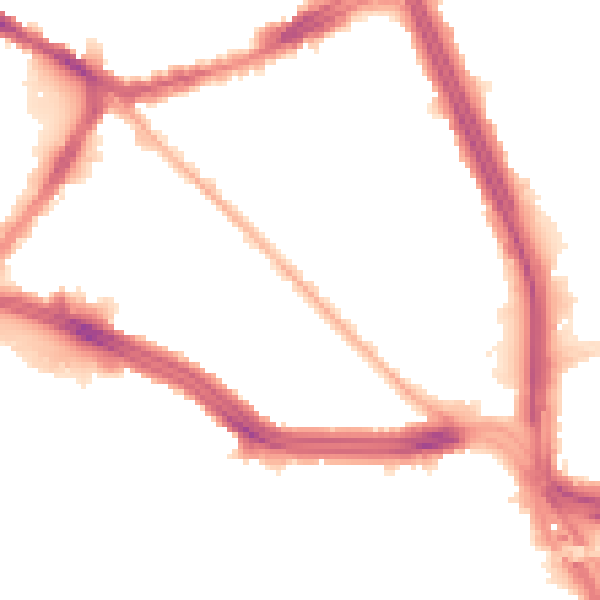 Night-time road noise heatmap for L13 5YZ