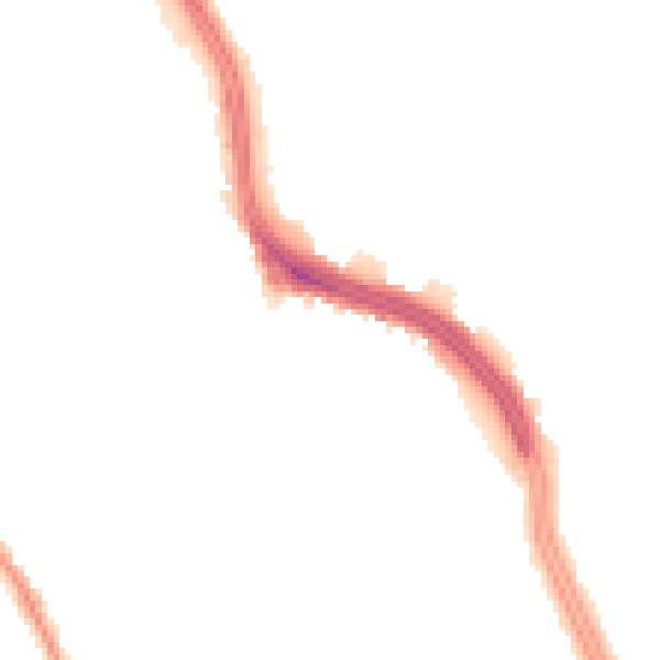 Night-time road noise heatmap for L13 6SB