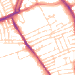 Daytime road noise heatmap for L13 7BS