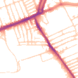 Daytime road noise heatmap for L13 7EX