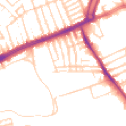 Daytime road noise heatmap for L13 7FG