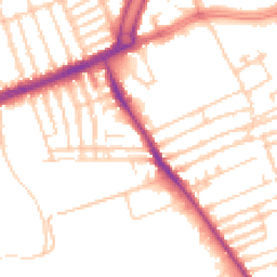 Daytime road noise heatmap for L13 7GA