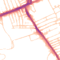 Daytime road noise heatmap for L13 7HW