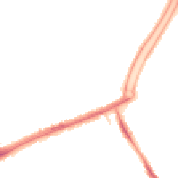 Night-time road noise heatmap for L13 8AT