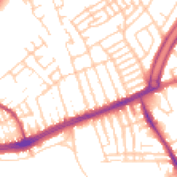 Daytime road noise heatmap for L13 8AY