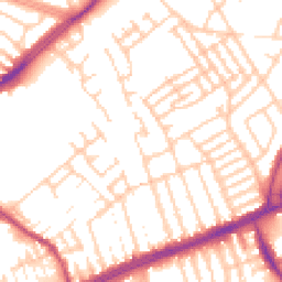 Daytime road noise heatmap for L13 8BB