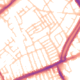 Daytime road noise heatmap for L13 8BX
