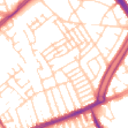 Daytime road noise heatmap for L13 8BY