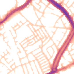 Daytime road noise heatmap for L13 8DN