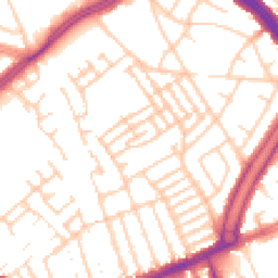 Daytime road noise heatmap for L13 8DP