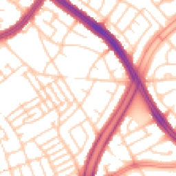 Daytime road noise heatmap for L13 9AD