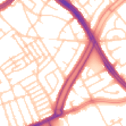 Daytime road noise heatmap for L13 9AR