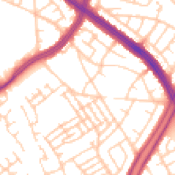 Daytime road noise heatmap for L13 9AU