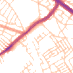 Daytime road noise heatmap for L13 9BD