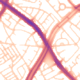 Daytime road noise heatmap for L13 9BJ