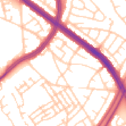 Daytime road noise heatmap for L13 9BR