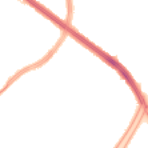 Night-time road noise heatmap for L13 9BR