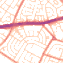 Daytime road noise heatmap for L14 0BA