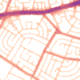 Daytime road noise heatmap for L14 0LG