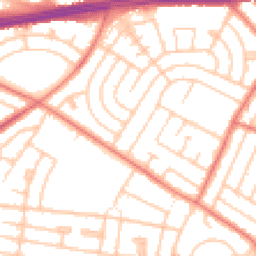Daytime road noise heatmap for L14 0LW