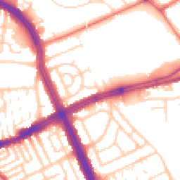 Daytime road noise heatmap for L14 1PP