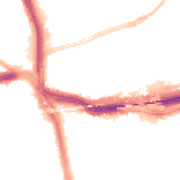 Night-time road noise heatmap for L14 3AD