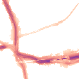 Night-time road noise heatmap for L14 3LA