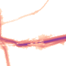 Night-time road noise heatmap for L14 3LS