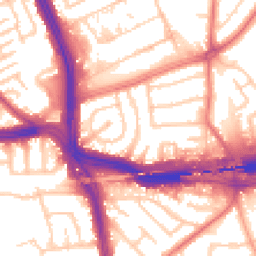 Daytime road noise heatmap for L14 3LU