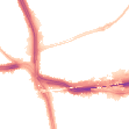 Night-time road noise heatmap for L14 3LU