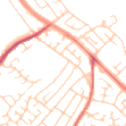 Daytime road noise heatmap for L14 4DN