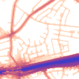 Daytime road noise heatmap for L14 7AN