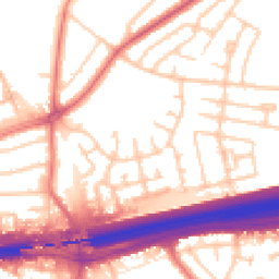 Daytime road noise heatmap for L14 7AP