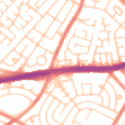 Daytime road noise heatmap for L14 9LT