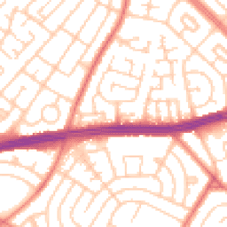 Daytime road noise heatmap for L14 9LZ