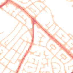 Daytime road noise heatmap for L14 9QZ