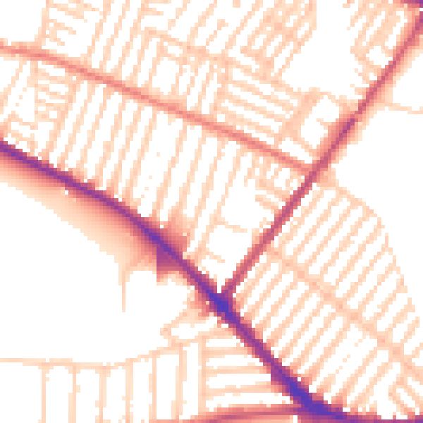 Daytime road noise heatmap for L15 0EH